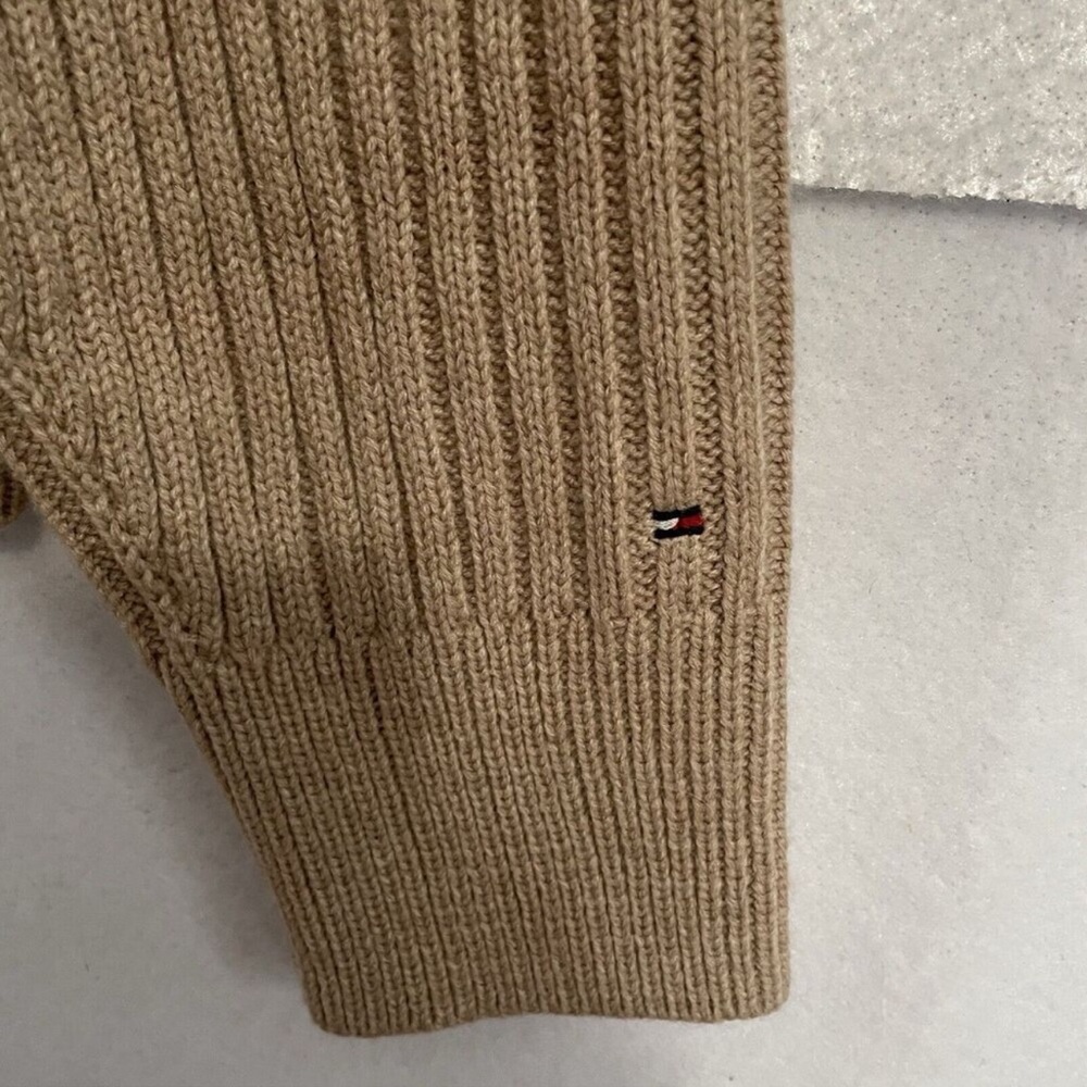 Tommy Hilfiger Women's Beige Cable Knit Sweater - Picture 3 of 4
